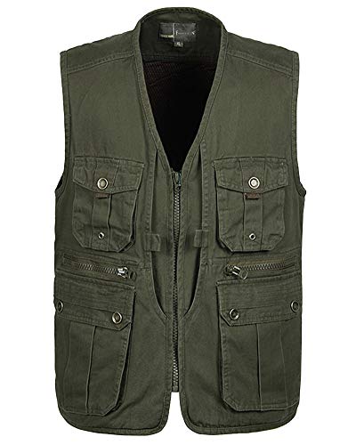 Gilet Da Pesca Safari Uomo - Leggero E Multi-tasca Per Outdoor