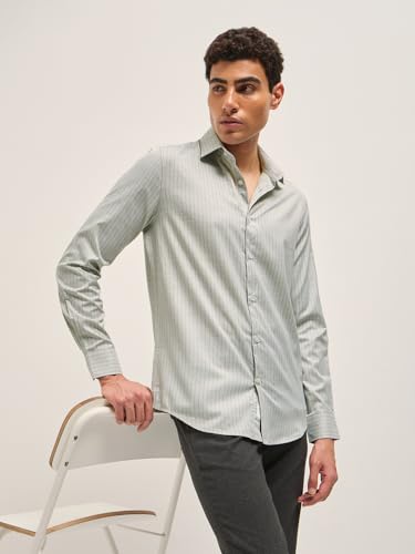 Image of THE BEAR HOUSE Men's Pure Cotton Relaxed Fit Shacket