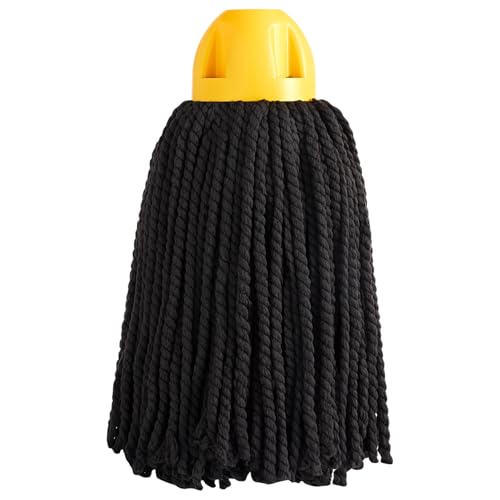 Maya Fregona Max Pro. Limpieza Eficiente Y Duradera Para Superficies Lisas. 100 Microfibra. Extra Absorbente Y Escurrefacil. Rosca Universal. Pack De 2 Fregonas Casquillo Amarillo
