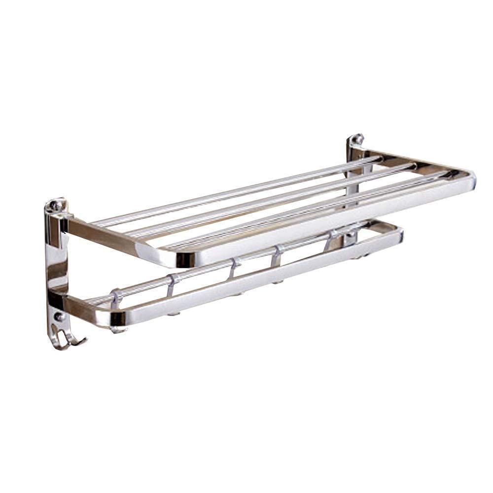 Porte-serviettes de salle de bain en aluminium contre la rouille avec pose par perçage