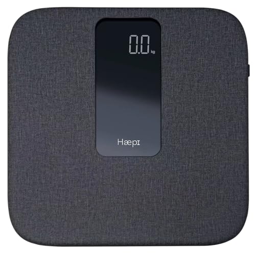 Haepi- Pèse Personnes Electronique En Lin Ultra-Doux Avec Grand Plateau, Grand Ecran- Surface En...