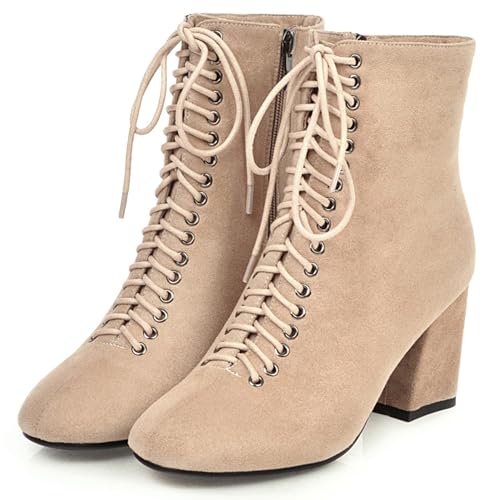 Bottines à lacets Gicoiz élégantes avec bout carré de haute qualité