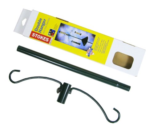 Stokes Select Metal Double Hanger with 16-Inch Pole Extender for Bird Feeders
