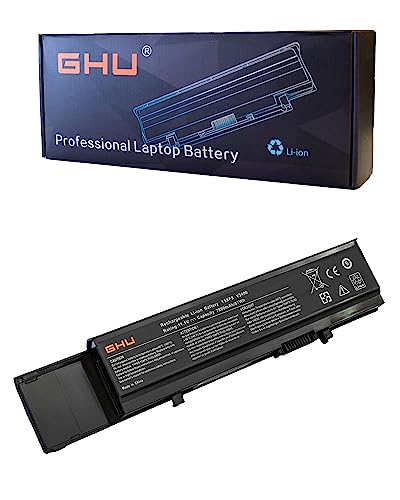GHU New 9-Cell Battery 87 WH Replacement for R5PJR Y5XF9 7FJ92 4JK6R 04D3C CYDWV TXWRR 312-0997 312-0998 004D3C 004GN0G 04GN0G 04JK6R 07FJ92 TY3P4 Compatible for Vostro Laptop 3400 3500 3700