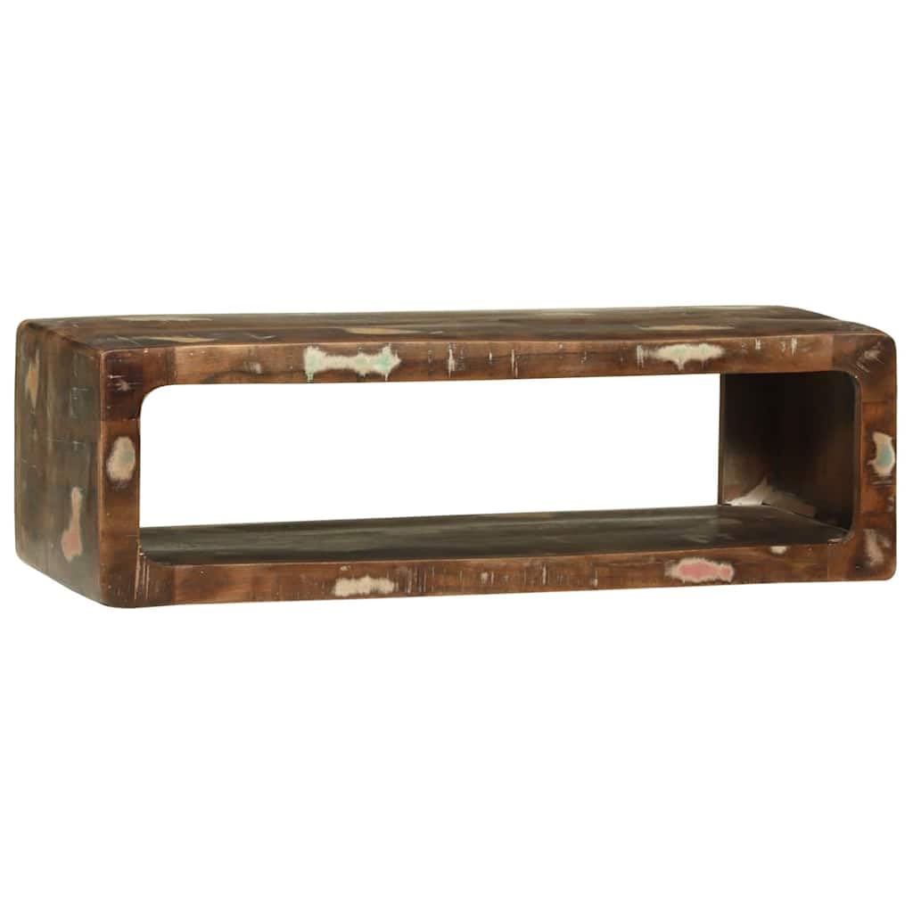 Mueble TV multicolor 80 x 30 x 25 cm con estantes y cajones