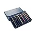 MIVLXLX PU Leather 12 Fountain Pen/Pencil Tray Case Organizer, Fashion Design, Handmade, Magnetic Closure with Drawer, Christmas Gift for Man/Woman/Office, 12 Slots(blue)