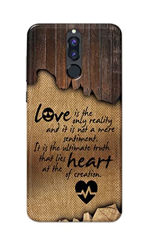 Image of PRINTFIDAA Love is The Only Reality and It is Not Mere Sentiment Printed Designer Hard Case for Huawei Mate 10 Lite /Huawei Nova 2i / Huawei Honor 9i Back Cover -(e) RPM1010