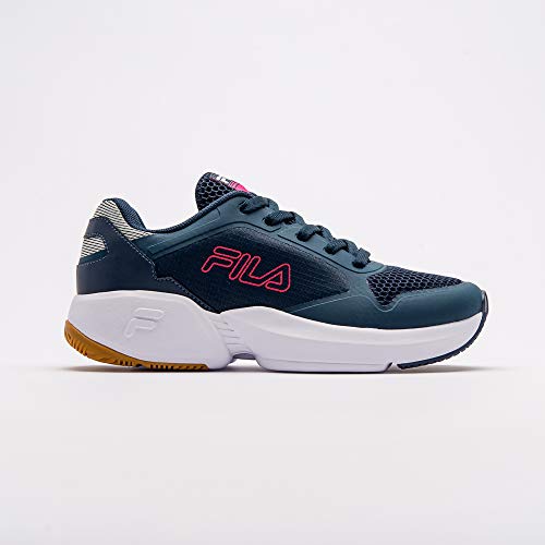Tênis Extra Jog, FILA, Feminino, Navy/Soft Diva Pink/Silver, 37