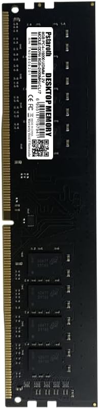 RAM 8GB DDR4 2400MHz PC4-19200 Non-ECC Unbuffered 1.2V CL17 1Rx8 Single Rank 288 Pin UDIMM Desktop PC Computer Memory RAM Module Upgrade Green/Black