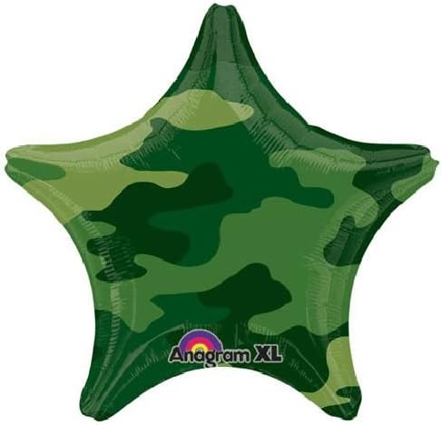 Miniatura 2 de Ramo de globos de estrellas de camuflaje de 7 piezas de militares Marines Militar Feliz Cumpleaños Bienvenido a casa