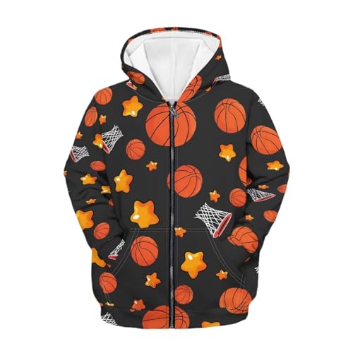 Image of Coloranimal Unisex Girls Boys Long Sleeve Casual Hoodies & Sweatshirts Tops Kids Zip Up Jacket Coat Age 6-16 Year