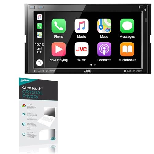 BoxWave Screen Protector Compatible with JVC KW-M750BT - ClearTouch Crystal Privacy (2-Pack), Privacy Screen Protector Flexible Film Clear