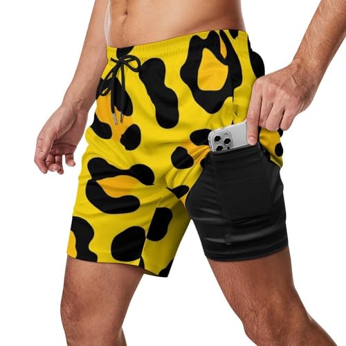 Breathable Men's Big Tall Swim Trunks Board Shorts for Beach