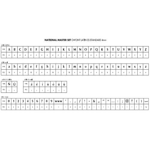 Masterbind Master Set of Standard Fonts USA [Sports] [Sports]