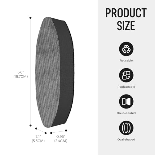 Image of loukin Double-Sided Dry Erase Eraser Refills, Replaceable Pads, 2 Pack | Dual-Surface Cleaning, Replaceable Pad, Precision Erasing, Magnetic Storage Holder, AP Certified Cleaner, Dry & Wet Erasing