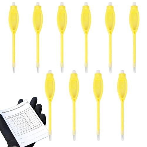 10 本入り ゴルフスコアペンシル ゴルフ練習用品 試合用スコア記録ツール ホテル用スコアシート専用 ゴルファーのための消しゴム付きペンシル 練習/トーナメント/ホテル利用で便利なスコア管理?
