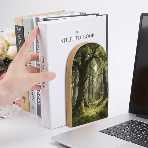 Sujetalibros decorativos de madera noble con acabados artesanales para despachos elegantes 7