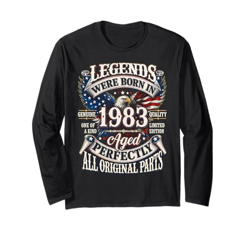 Legends Born In 1983 Vintage Patriotic Eagle 43rd Birthday ����T�V���c