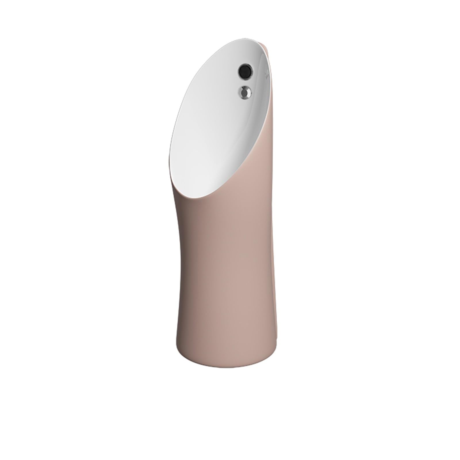 Orinatoi per Uomo a Prova di Perdite, con Sensore di Scarico/Pulsante di Scarico, Orinatoio in Ceramica da Pavimento, per Bagno, Hotel, Luoghi Pubblici(Pink)