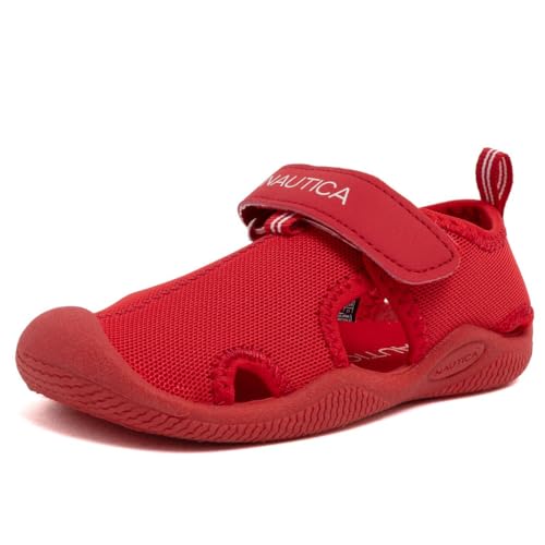 Image of Nautica Kids Water Shoes for Boys Girls Toddler Quick Dry Swim Shoes Aqua Socks Beach Pool Closed Toe Barefoot Summer Watershoes for Toddlers Size 5-12