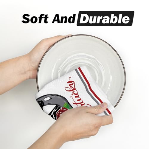 Artoid Mode Rose Lady Talk Derby to Me Kentucky Home Kitchen Dish Towels, 18 x 26 Inch Ultra Absorbent Coffee Tea Bar Hand Towels Bathroom Gift for Cooking Baking Set of 2