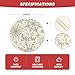 Artoid Mode Beige Snowflake Let It Snow Winter Placemats Set of 4, 14 Inch Seasonal Christmas Xmas Round Table Mats for Dining Decoration