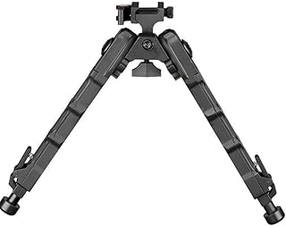 Tactical 7.5 to 9 Inch Tiltable Quick Release Bipod V9 fit Weaver Picatinny rail for Hunting Shooting - SAGGION