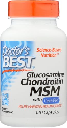 Doctor's Best Glucosamina Condroitina Msm Con Optimsm, 120 Cápsulas