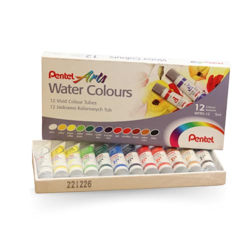 Pentel Tinta Aquarela Wfrs Arts à Base de Água 12 Cores WFRS-12