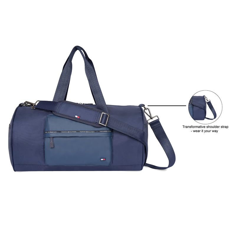 Image of TOMMY HILFIGER Gym Bags for Men, One Size, Navy, Shawnee | Duffel Bag for Travel Women