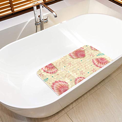 Alfombrilla de baño de bebé Bennigiry que alegra el baño con hermosas conchas 6