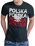 T-shirt Polska - Poland - Pour une visite au stade ou une visualisation publique commune dans un bar, un jardin de bière, une salle de fan ou à la maison avec des amis devant la télévision. Il suffit de se démarquer et de soutenir votre propre équipe.