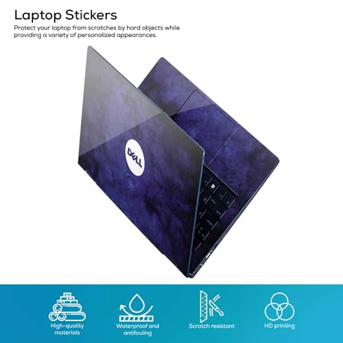 Image of Pattern D78 Full Body Vinyl Laptop Skin /Sticker /Cover Upto 15.6 Inches Laptops Laminated-Removable-HD Quality Compatible for -Dell (15x10 Inches)