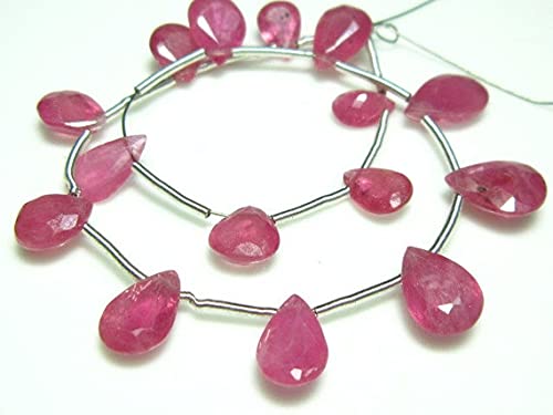 Rubis rose AAA pierres poires percées pour résoudre vos besoins de perles de qualité