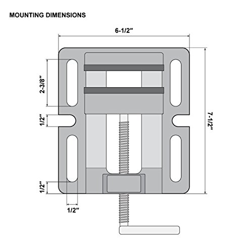 Image of WEN 424DPV 4-Inch Cast Iron Drill Press Vise