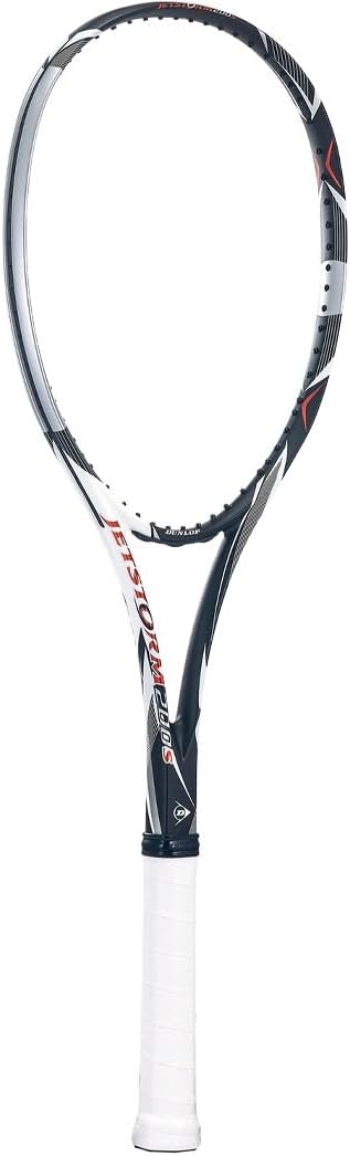 Dunlop DS42000 Soft Tennis Racquet, Black x White 200S