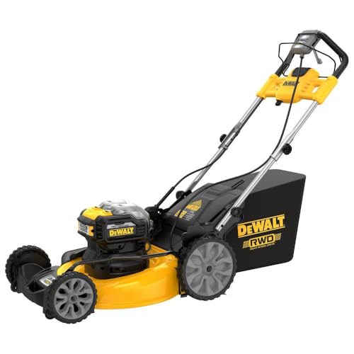 DEWALT 2x20V Rear Wheel Drive Self-Propelled Mower 10AH Batteries (DCMWSP255U2)