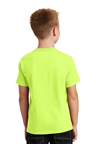 Port & Company - Youth Core Cotton Tee S Neon Yellow*3