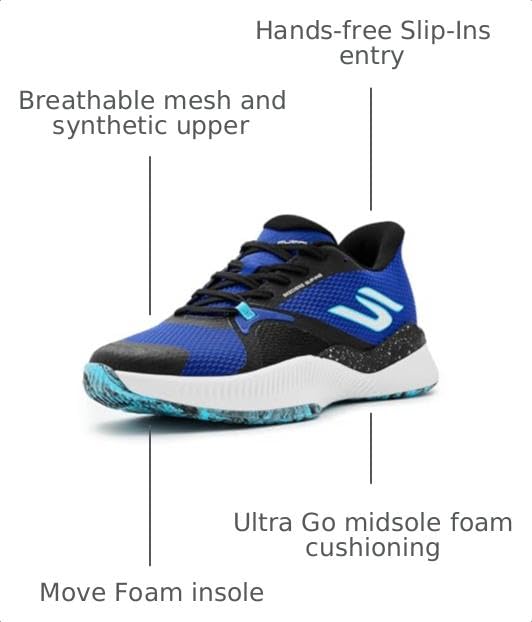 Image of Skechers Mens Tennis Shoe Hands Free Slip-ins State Champ Sneaker