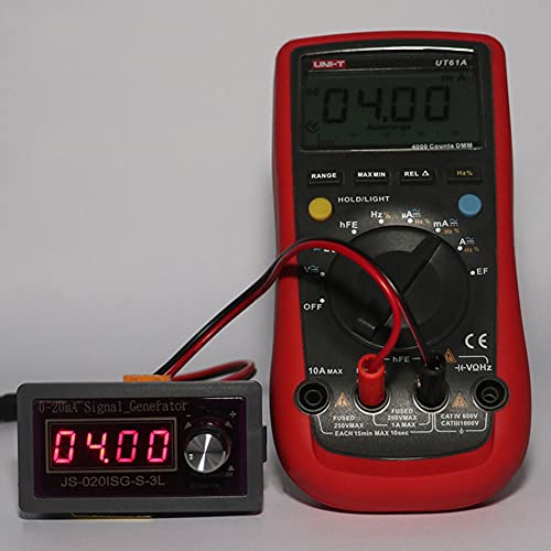 Image of Taidacent 4 Digit 0.4 Inch Digital Signal Genrator Current 0-4-20mA Signal Generator Active Simulate and Debug PLC Valve Transmission Frequency DCS Control Milliamp Meter (4-20mA)