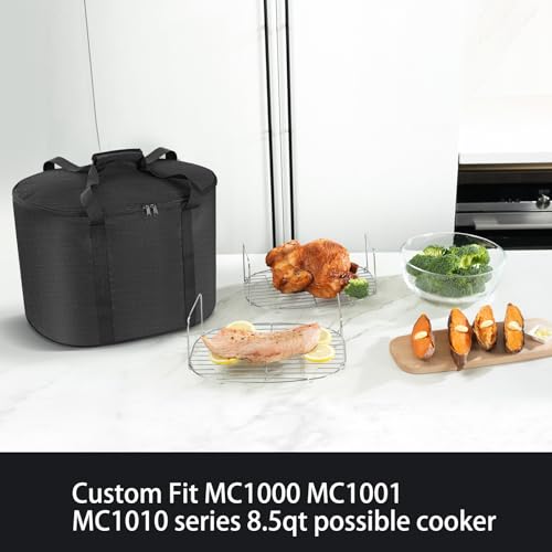 Insulated Slow Cooker Carrying Bag - Travel Bag Carrier Compatible with Ninja Foodi Possible Cooker Pro MC1000, MC1001 - Multi Cooker Carry Bag Accessories Fit From 8.5 Qt To 10 Qt Slow Cooker - Image 3
