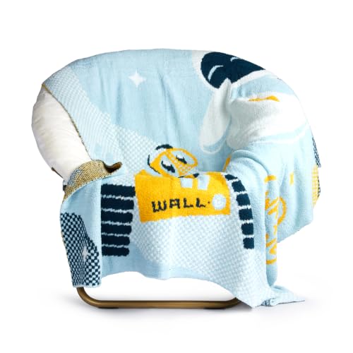 Image of Jay Franco Kids Feather Knit Blanket - 50 inch x 60 inch Inch Soft & Cozy Plush Throw for Bedroom & Couch Decor, Official Licensed Product, Multi - Wall-E