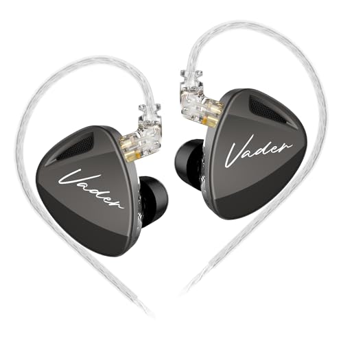 KZ Vader インイヤーモニター、プロフェッショナルノイズアイソレーショントリプルドライバーIEM、4つのチューニングスイッチ付き、全周波数ステレオサウンドで鮮明で快適なイヤホン、ステージやスタジオ用(Pro、Nomic)。
