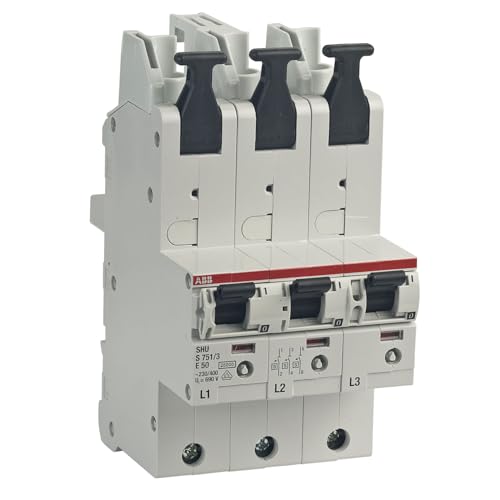SLS-Schalter ABB S751/3-E50 selektiver Hauptsicherungsautomat SHU 50A 3x 1-polig mit Stecktechnik