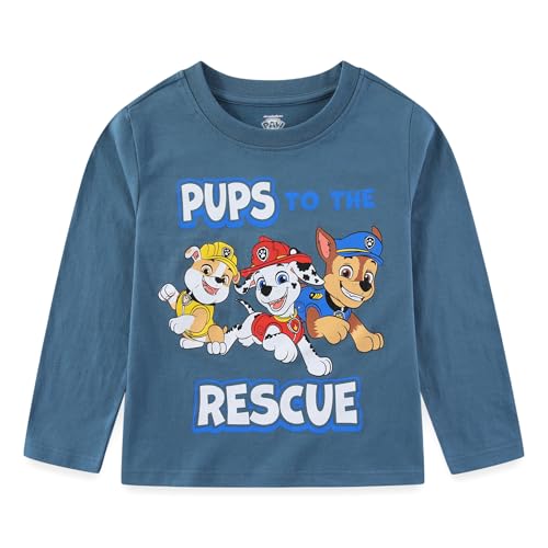 Paw Patrol Boys Long Sleeve Shirt for Toddler and Big Kids