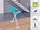 Leifheit Bügelbrett AirBoard L Solid Shoulder mit spezieller Schulterpassform, Bügeltisch für Dampfbügeleisen inkl. Silikon Bügeleisenablage, Bügelbrettbezug mit Zwei-Seiten-Bügeleffekt