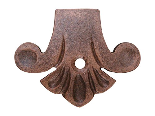 Shoreline Large Wrought Iron Support Bracket- Unique Heavy Duty Decorative Angle Support 11”X 22”-Old Copper #TOP7