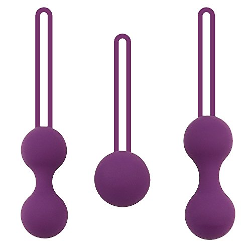 3 uds, ejercitador de Suelo pélvico, Bola Inteligente de Ajuste posparto para Mujeres (púrpura)\ Cover