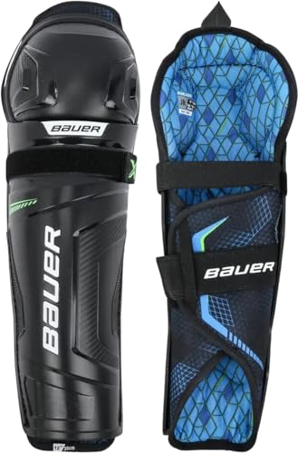 Bauer S21 X Junior Schienbeinschutz, Weiß, Hockey, Kind