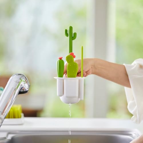 image for Boon Cacti Bottle Cleaning Brush Set - Includes Bottle Brush, Nipple B